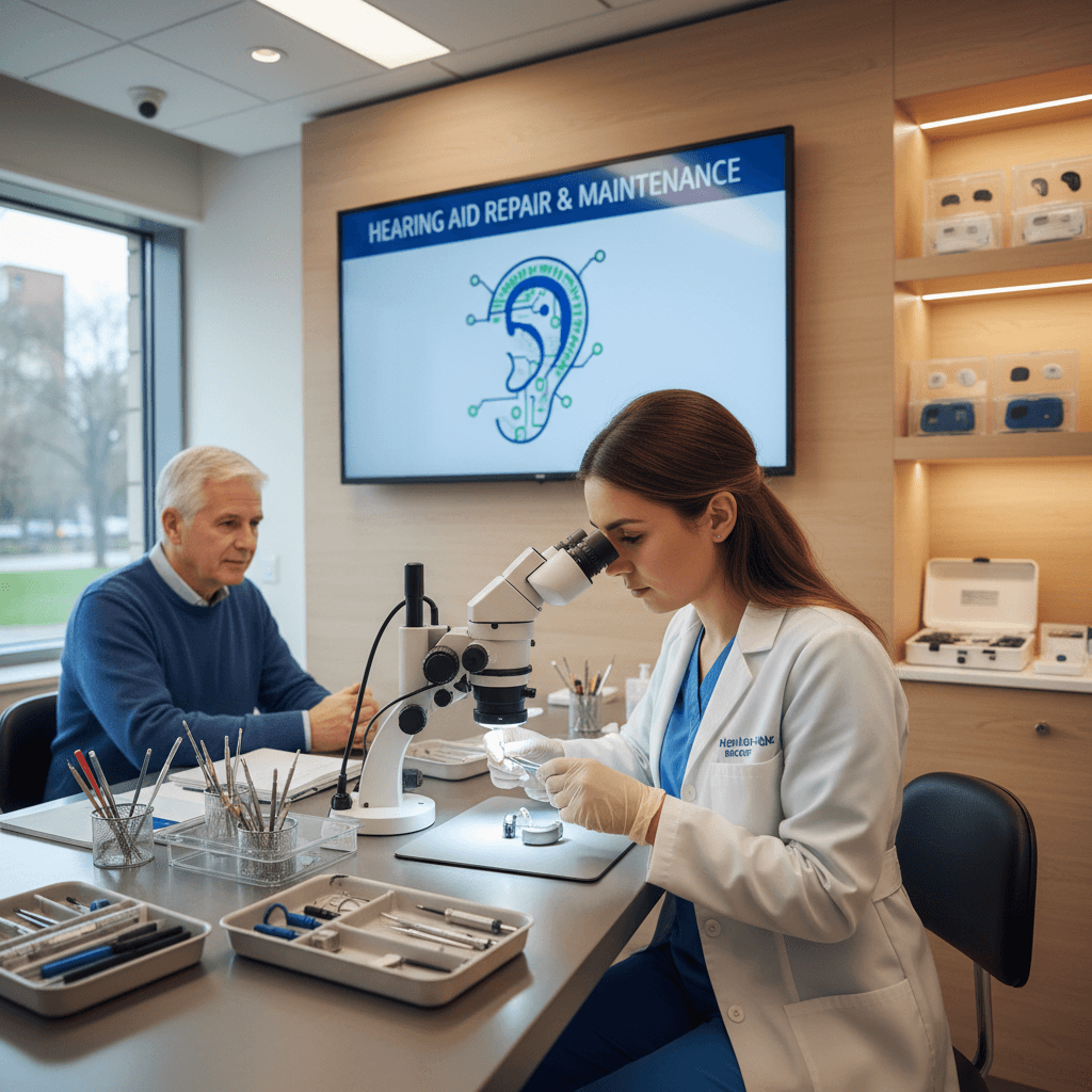 Hearing aid repair and cleaning service